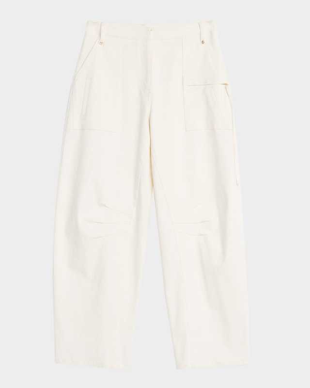 Ewa Barrel-Leg Utility Pants